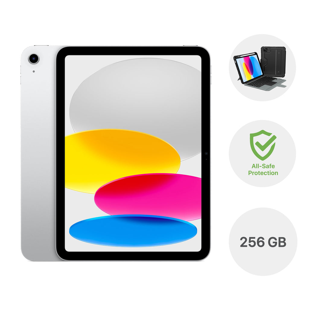 MANDATORY: iPad Bundle: 11-inch iPad Wi-Fi 256GB – Silver (11th Generation) with Keyboard Cover