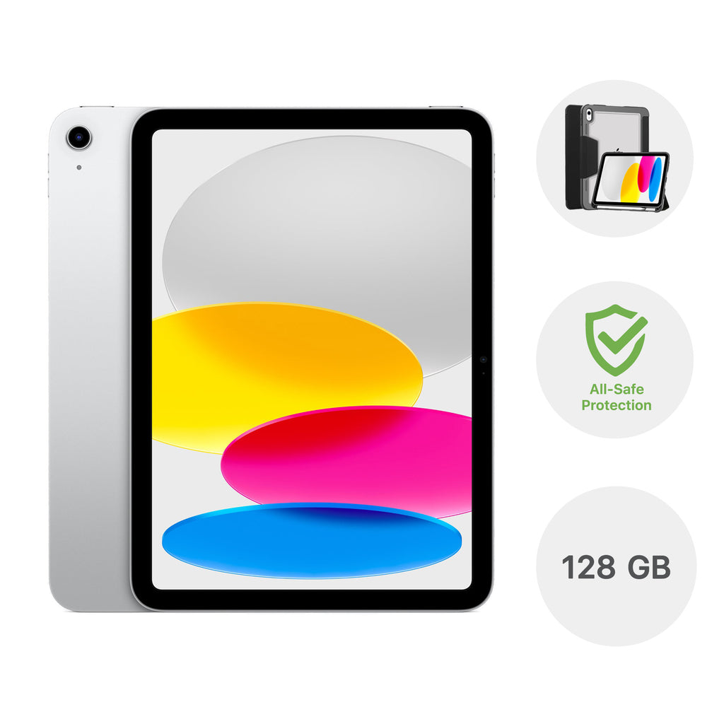iPad (A16) 11" 128GB with Cover and AppleCare+