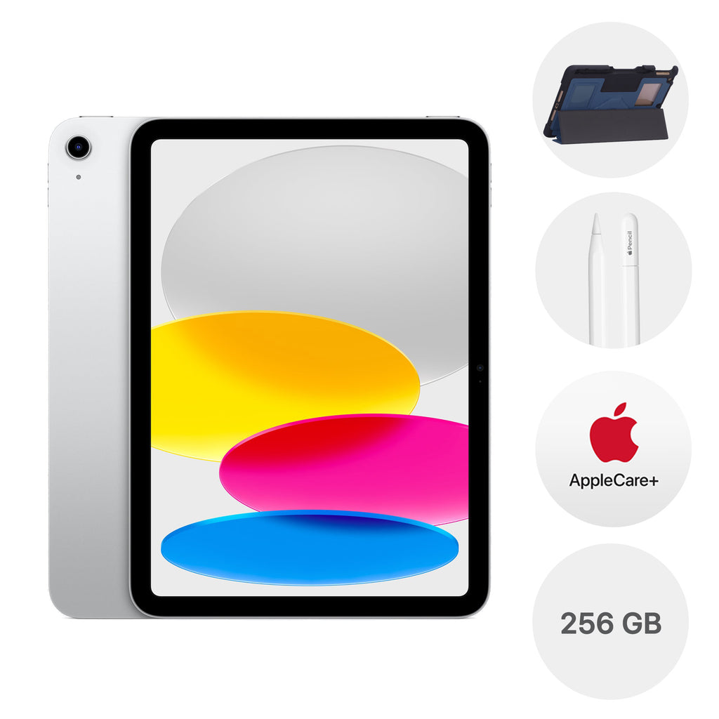 11-inch iPad Wi-Fi 256GB - Silver, including: NutKase Cover & Stylus Holder, Apple Pencil (USB-C) and AppleCare+ (A16)
