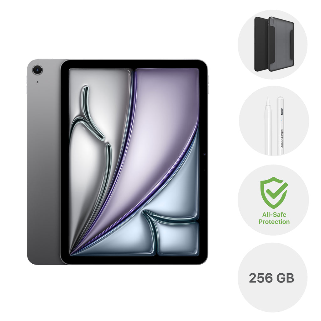 11” 256GB iPad Air with Cover, Stylus and Protection